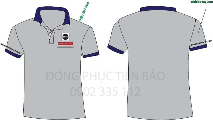 mẫu áo thun đồng phục công ty Sam Son
