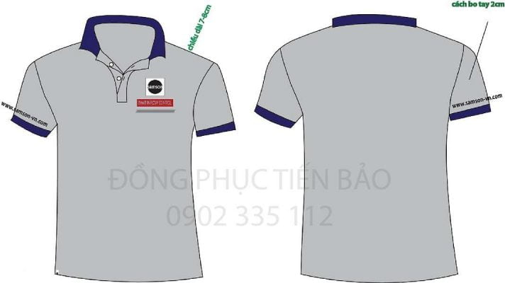 mẫu áo thun đồng phục công ty Sam Son