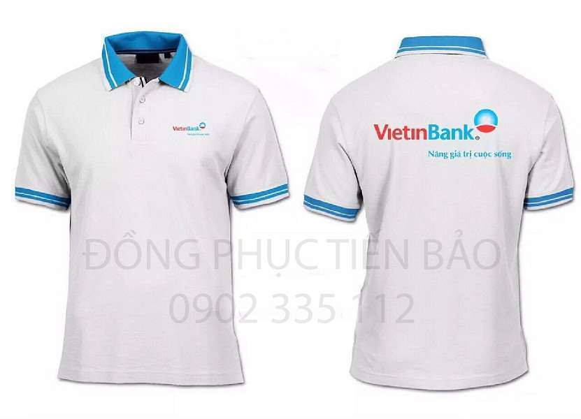 Mẫu áo thun đồng phục ngân hàng Vietinbank