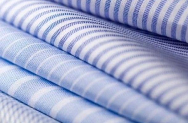 vải kate sọc may áo sơ mi