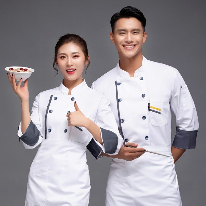 May đồng phục nhà bếp của nhà hàng khách sạn 5 sao