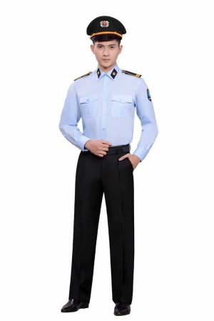 Mẫu đồng phục bảo vệ màu xanh nhạt