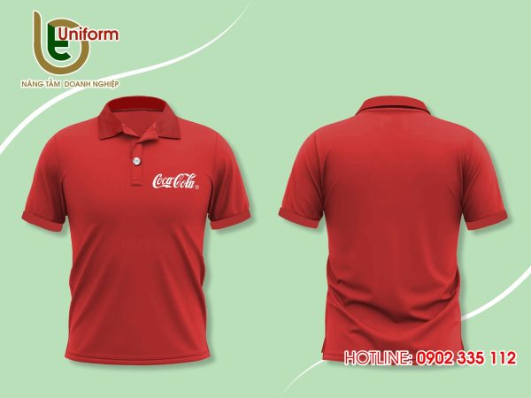 Mẫu áo đồng phục nhân viên Cocacola