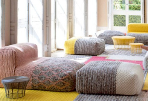 Những chiếc ghế êm được làm từ vải woolwn