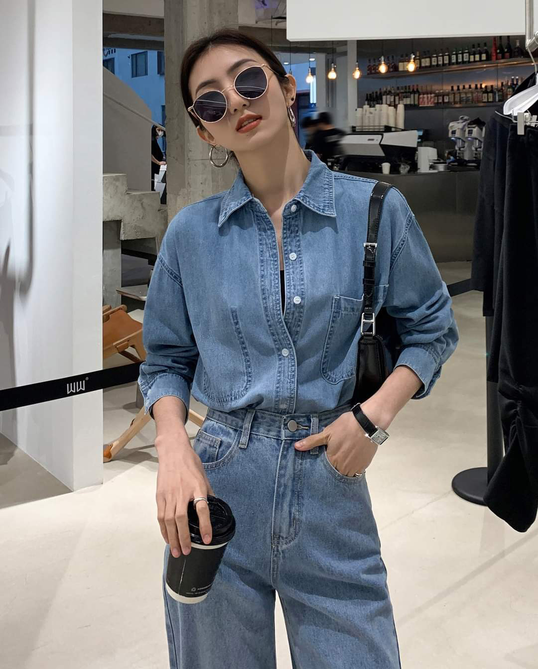 Áo sơ mi nữ denim