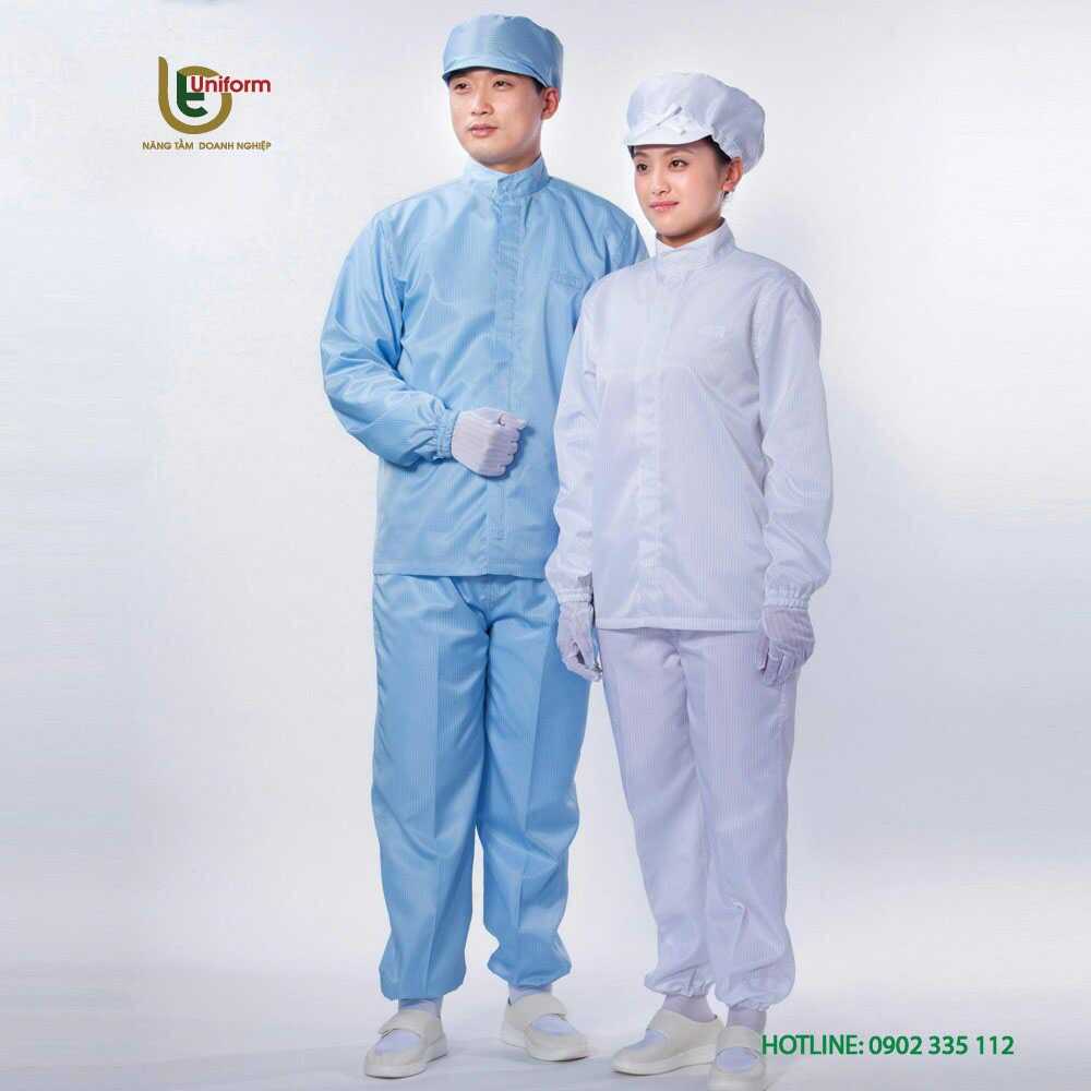 Quần áo bảo hộ may từ vải kate silk