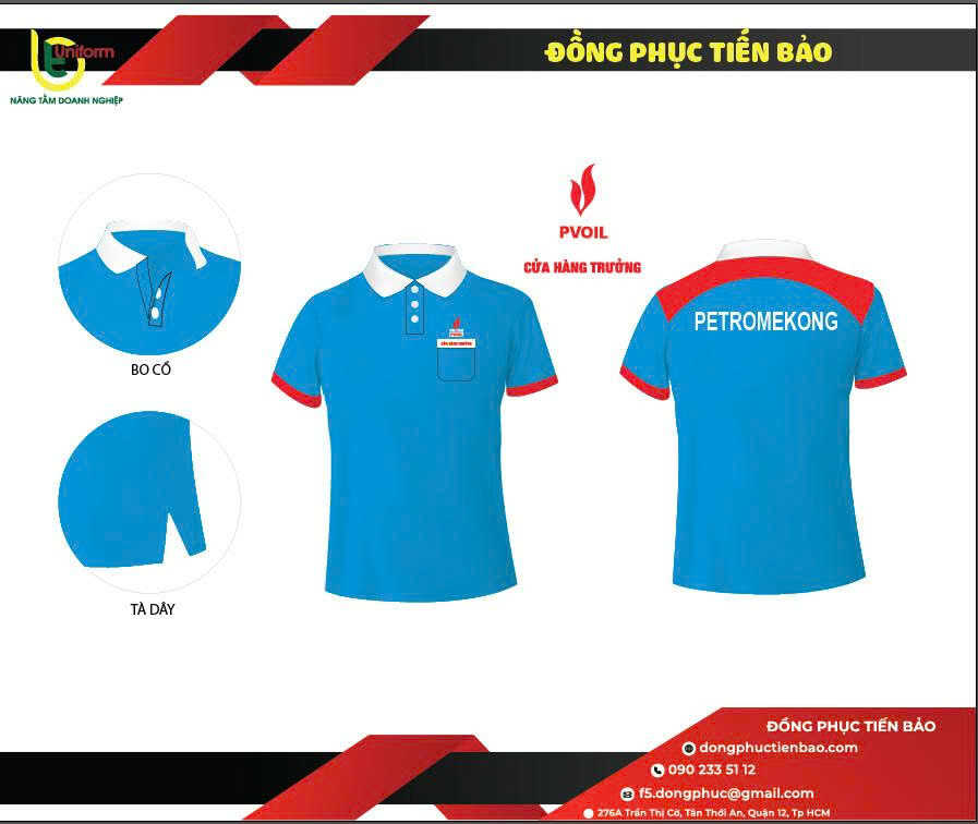 Áo thun đồng phục Tập Đoàn Dầu Khí